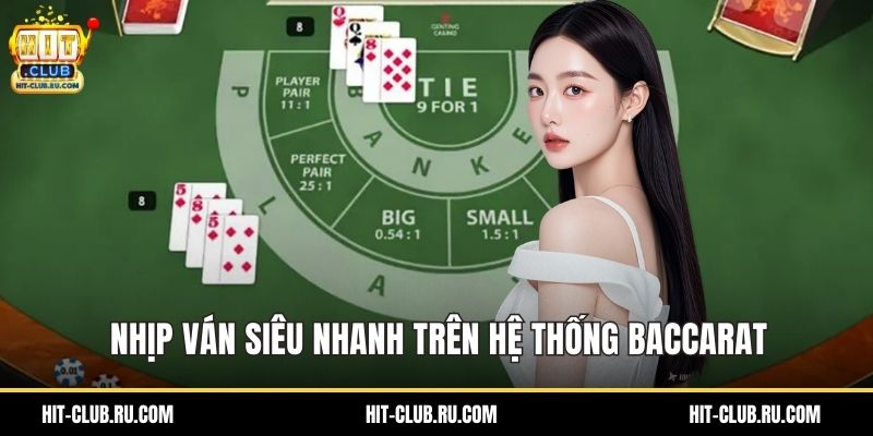 Nhịp ván siêu nhanh trên hệ thống baccarat