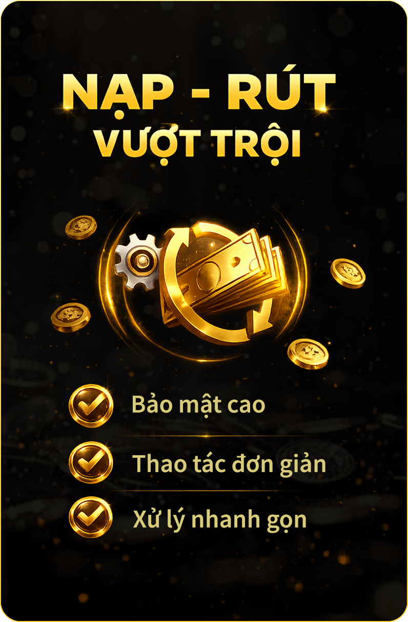 Nạp Rút vượt trội tại cổng game HitClub